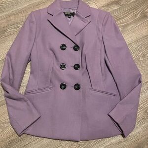 Jones New York Double-Breasted, Tailored Women's Peacoat